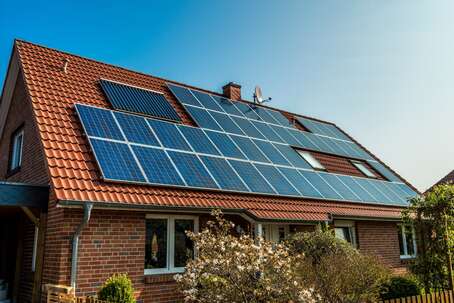 Solaranlage auf Hausdach